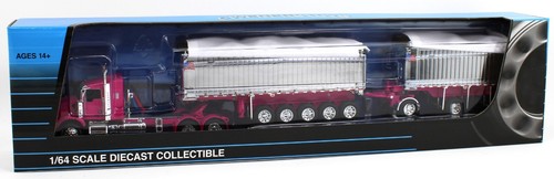 Dcp pink kenworth t800 - 1:64,